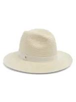 Nordstrom Packable Braided Paper Straw Panama Hat In Yellow Light Combo