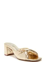 Katy Perry The Tooliped Twisted Sandal In Gold