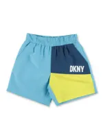 Dkny Teen Boys Blue & Yellow Swim Shorts