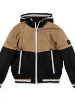 Hugo Boss Black/brown Jacket Boy In Beige/nero