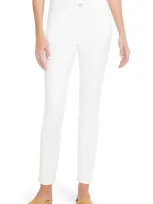 Nic + Zoe Cropped Straight-leg Denim Jeans In Paper White