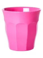 Rice Set Of Four Melamine Tumblers In Fuchsia