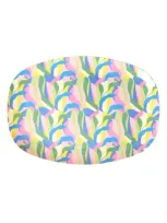 Rice Set Of Four Oblong Melamine Plates In Jungle Fever