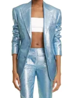 Tom Ford Iridescent Sable Men's Tailored Jacket In Aqua