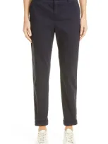 Hugo Boss Tachini2 Stretch Cotton Ankle Pants In Midnight