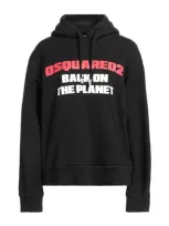 Dsquared2 Woman Sweatshirt Black Size Xl Cotton