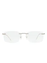 Hugo Boss Rectangle-shaped Frameless Glasses In White