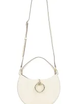 Chloé Small Arlene Leather Hobo In Misty Ivory