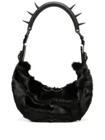 Innerraum Half Moon Faux-fur Shoulder Bag In Black