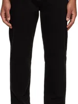 Hugo Black Tapered Trousers In Black 001