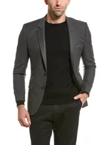 Hugo Boss Hugo  Wool-blend Blazer In Grey