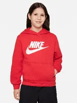 Nike Big Kids' Sportswear Club Fleece Hoodie In Red