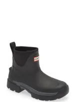 Hunter Balmoral Chelsea Neoprene Hybrid Boot In Black