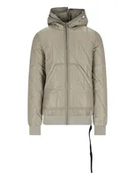 Rick Owens Drkshdw Gimp Nylon Down Jacket In Light Green