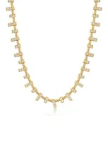 Luv Aj The Pavé Bar Chain Necklace In Gold