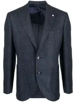 Luigi Bianchi Jackets Multicolour In Navy Blue