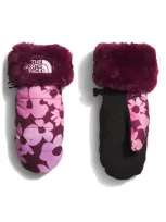 The North Face Kids' Mossbud Water Repellent Mittens In Boysenberry Gradient Floral