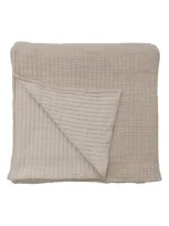 Pom Pom At Home Vancouver Cotton Gauze Coverlet In Natural