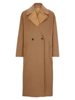 Hugo Boss Regular-fit Coat With Padded Inner Jacket In Dark Beige