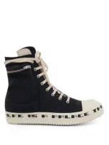 Rick Owens Drkshdw Cargo High Sneakers With Tears Bumper