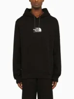 The North Face Logo Printed Drawstring Hoodie In Black