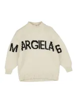 Mm6 Maison Margiela Babies'  Toddler Girl Turtleneck Ivory Size 6 Wool, Nylon In White