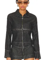 Miaou Lux Jacket In Black