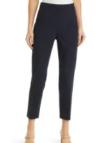 Hugo Boss Tiluna Side Zip Ponte Ankle Pants In Navy