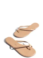 Tkees Riley Metallic Flip Flop In Cocobutter