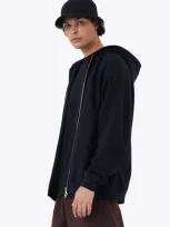 Zanerobe Lowgo Hood Zip Sweat Black