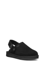 Ugg Goldenstar Suede Clogs In Black