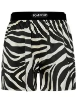 Tom Ford Silk Pj Shorts Pants In Black