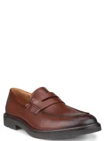 Ecco Metropole London Penny Loafer In Cognac