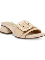 Anne Klein Women's Nessa Dress Sandals In Natural Raffia