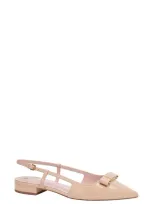 Kate Spade Bowdie Pointed Toe Slingback Flat In Beach Sand