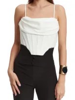 Bardot Jocosa Corset Top In White