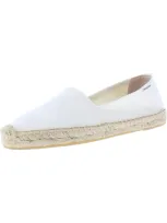 Soludos Dali Womens Canvas Casual Loafers In White