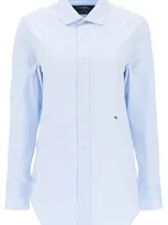 Hommegirls Cotton Twill Shirt In Light Blue (light Blue)