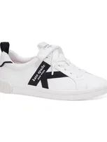 Kate Spade Signature Sneakers In True White,black