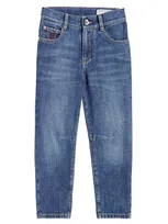 Brunello Cucinelli Kids' Straight Jeans In Blue