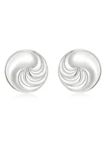 Luv Aj The Leila Stud Earrings In Silver