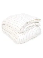 Pom Pom At Home Blake Duvet Cover In White/natural