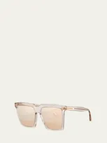 Tom Ford Sabrina 2 Square Acetate Sunglasses In Neutral