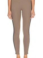 Splits59 Ella High Waist Airweight Crop Legging In Lentil & Black