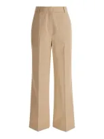 Dunst Semi Wide Chino Slacks In Neutrals