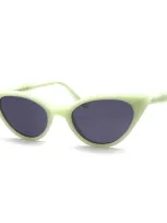 Illesteva Isabella Sunglasses In Green