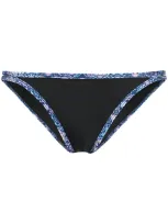 Duskii Waikiki Nights Stretch-neoprene Low-rise Bikini Briefs In Black