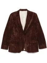 Alysi Corduroy Blazer In Brown