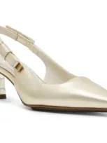 Anne Klein Carmel Pointed Toe Slingback Pump In Light Gold