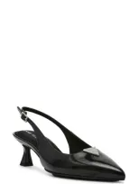 Anne Klein Women's Iset Slingback Kitten Heel Pumps In Black Patent